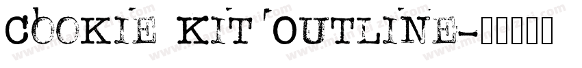 Cookie Kit Outline字体转换